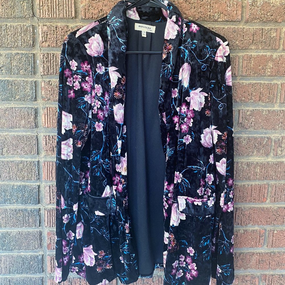 Floral Velvet Blazer